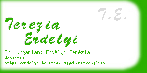 terezia erdelyi business card